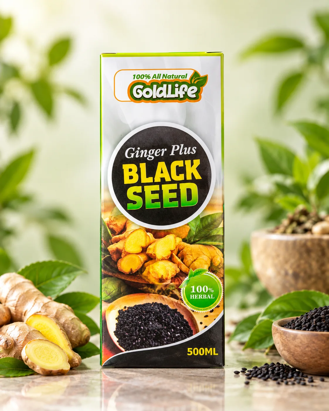 GoldLife Ginger Plus Black Seed 500ml