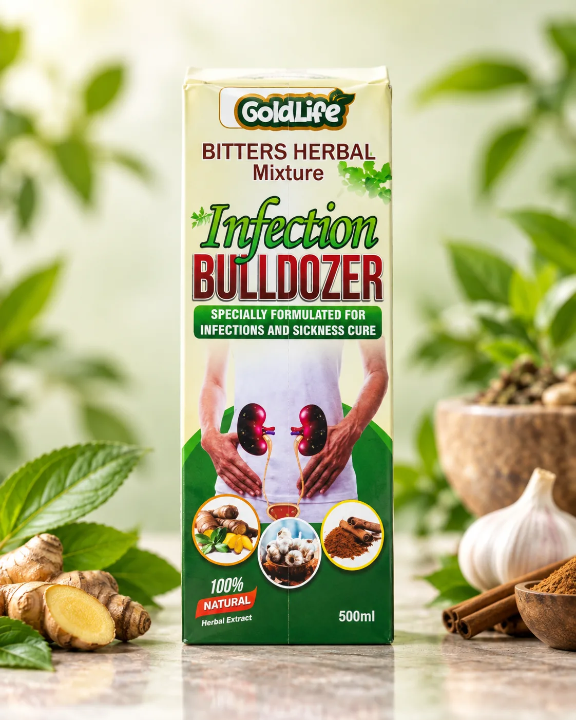 GoldLife Infection Bulldozer bitters herbal mixture 500ml